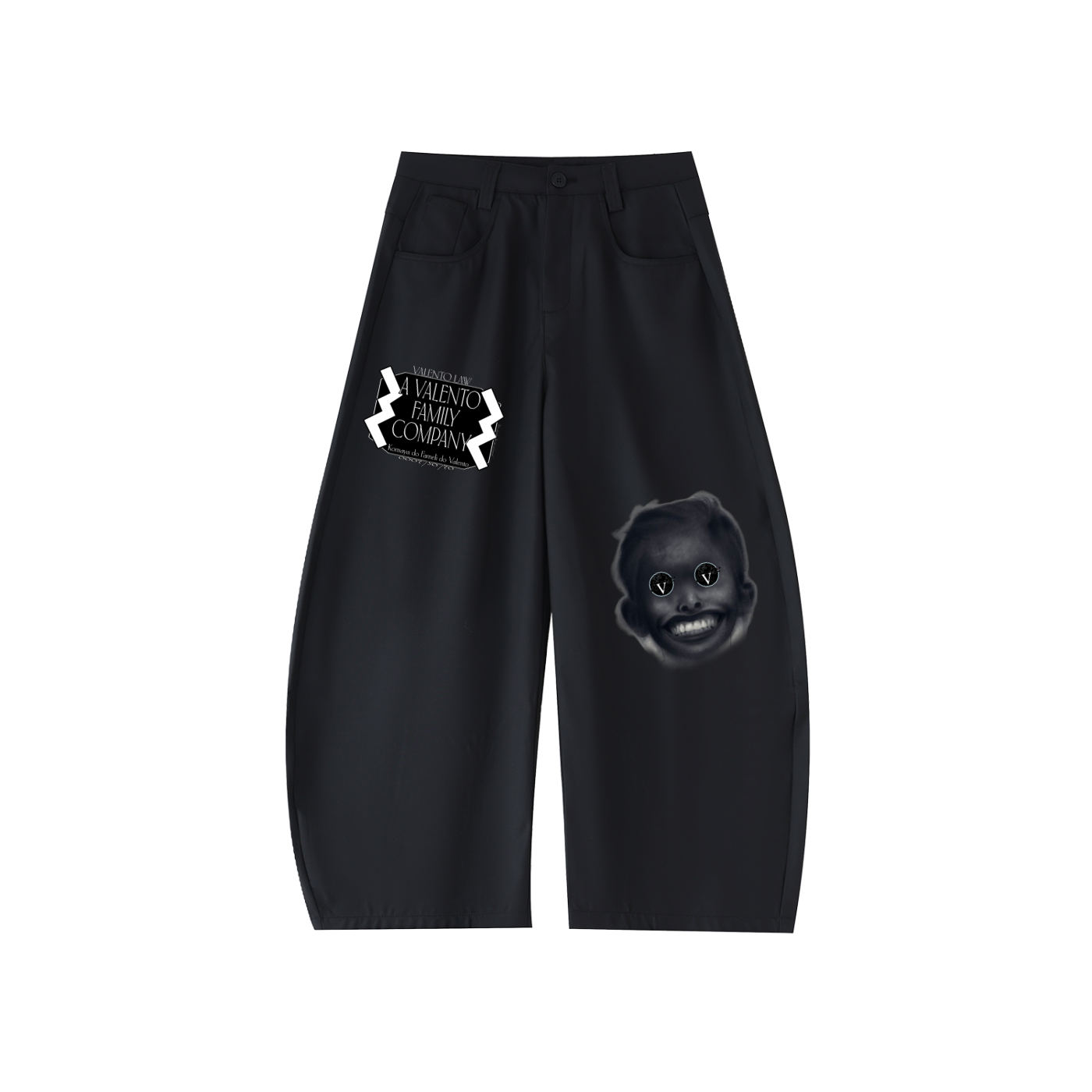 Essential Curved-Blade Suit Pants