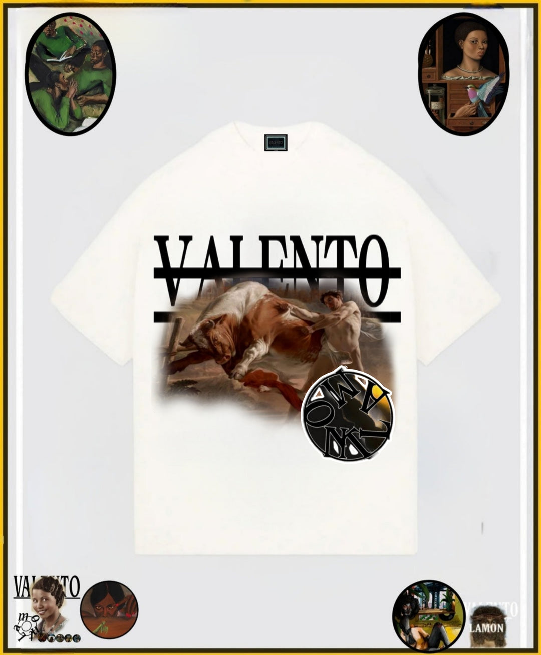 Valento Unisex Urban Heavy Tee - Streetwear Graphic T-Shirt