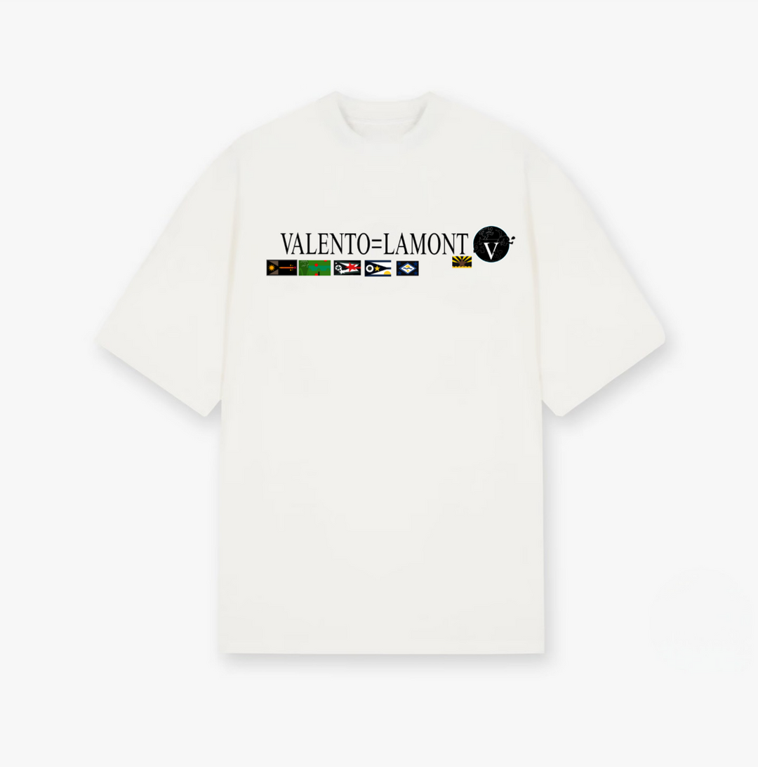 VALENTO TEE WITH NAME AND LOGO