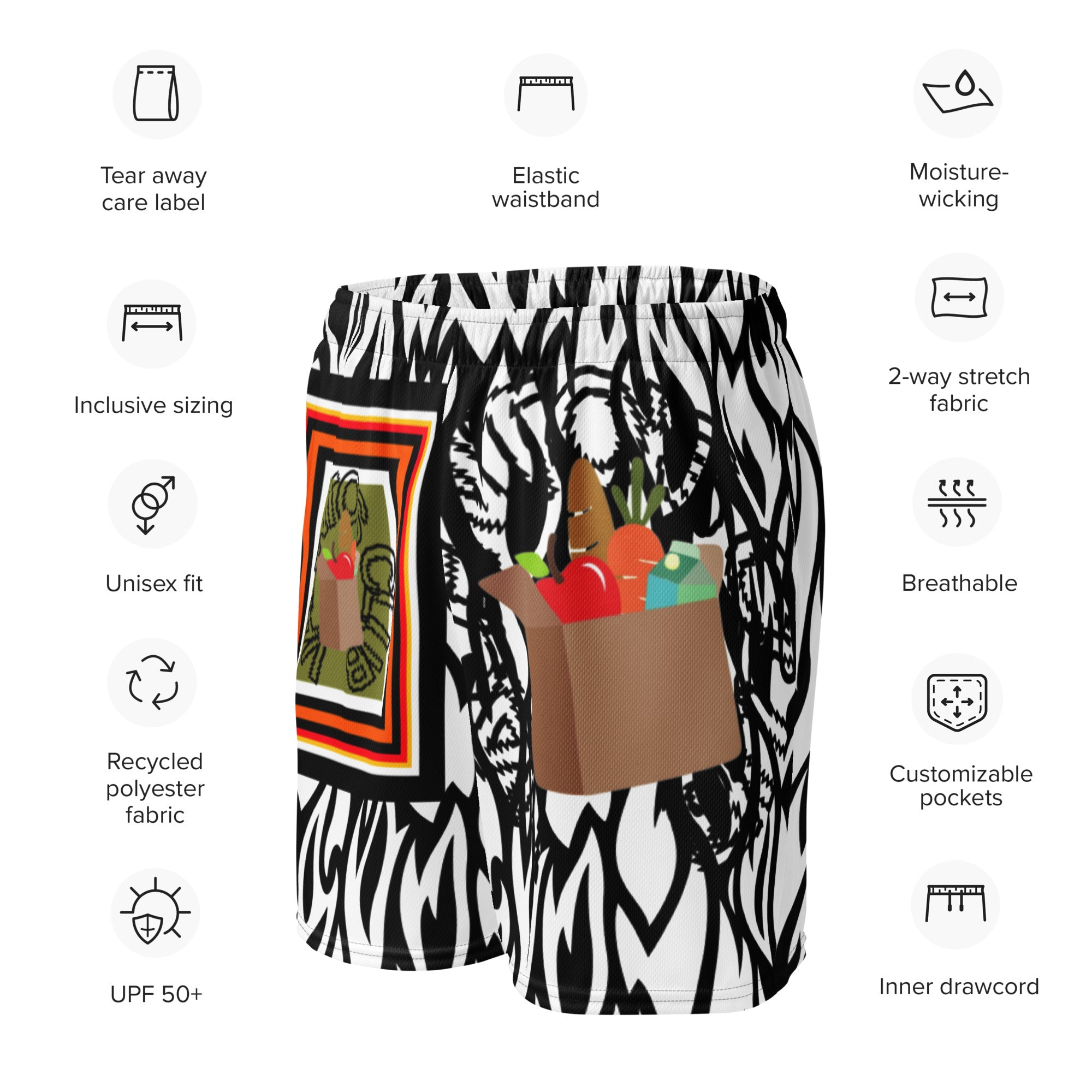 Unisex mesh shorts
