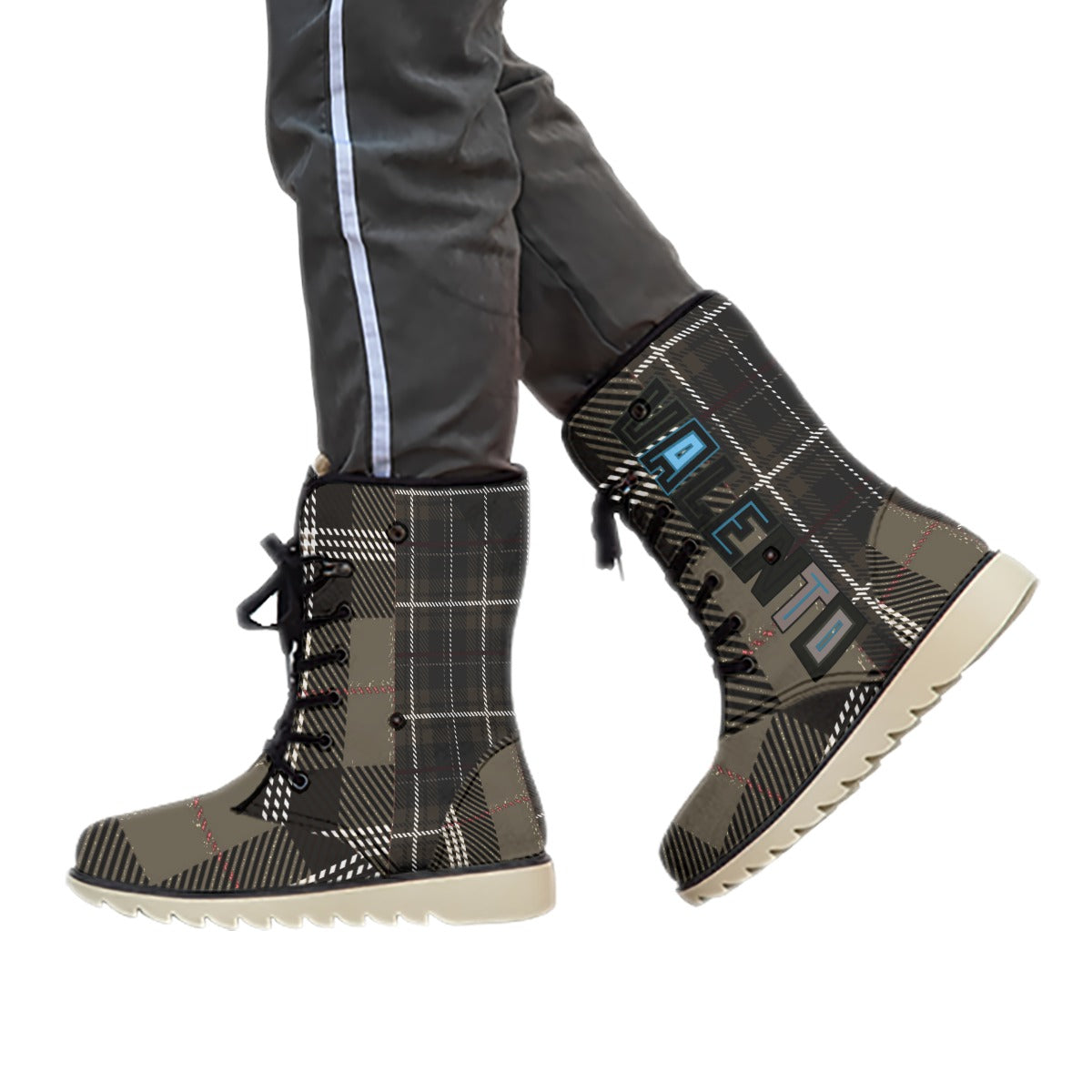 All-Over Print Men's Plush Boots
