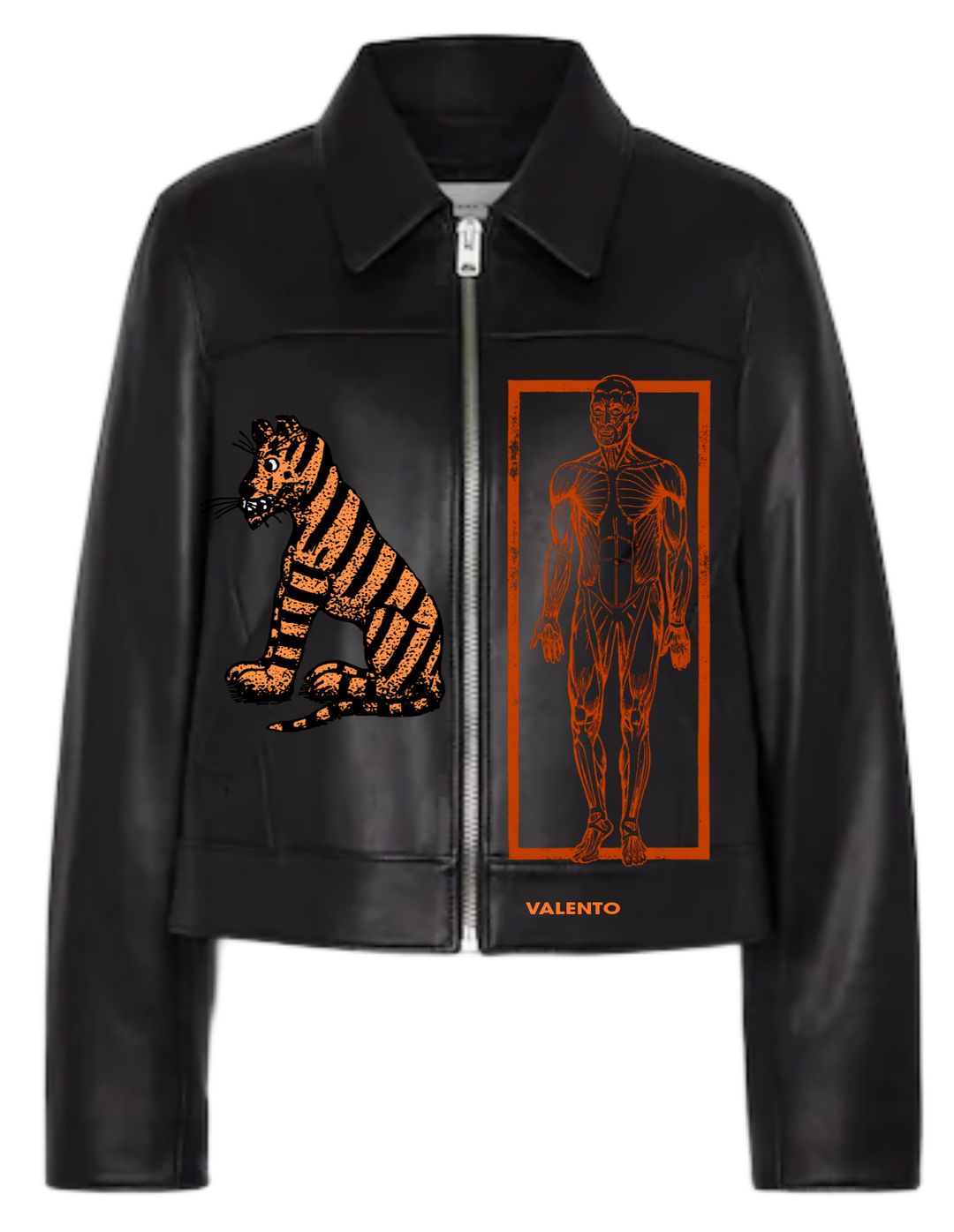 Unisex leather jacket