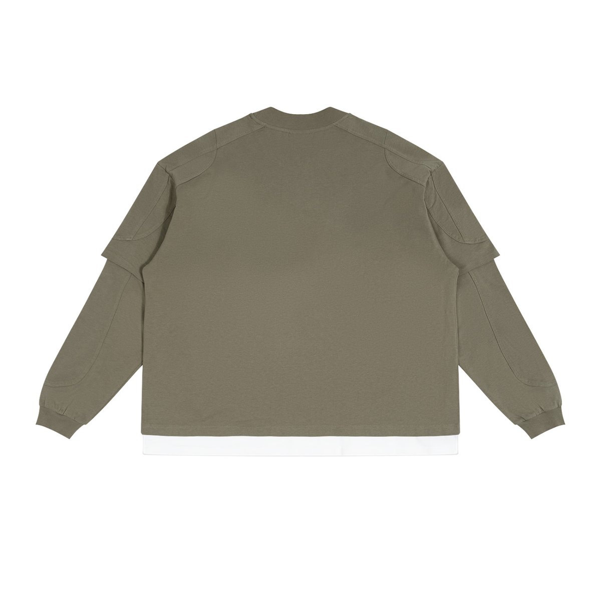V Paneled Layer Color Block T-Shirt