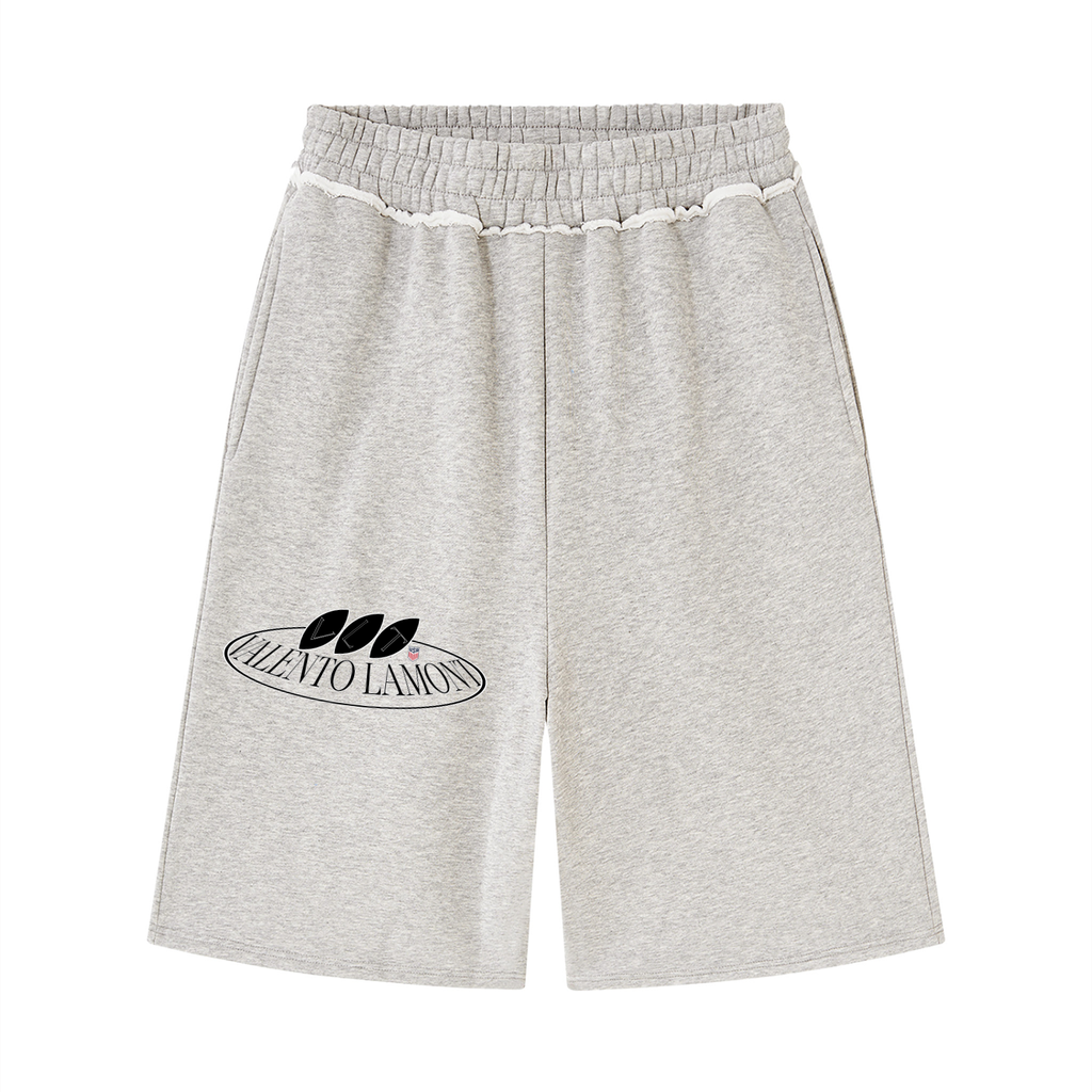 Unisex Raw Edge Fleece Shorts