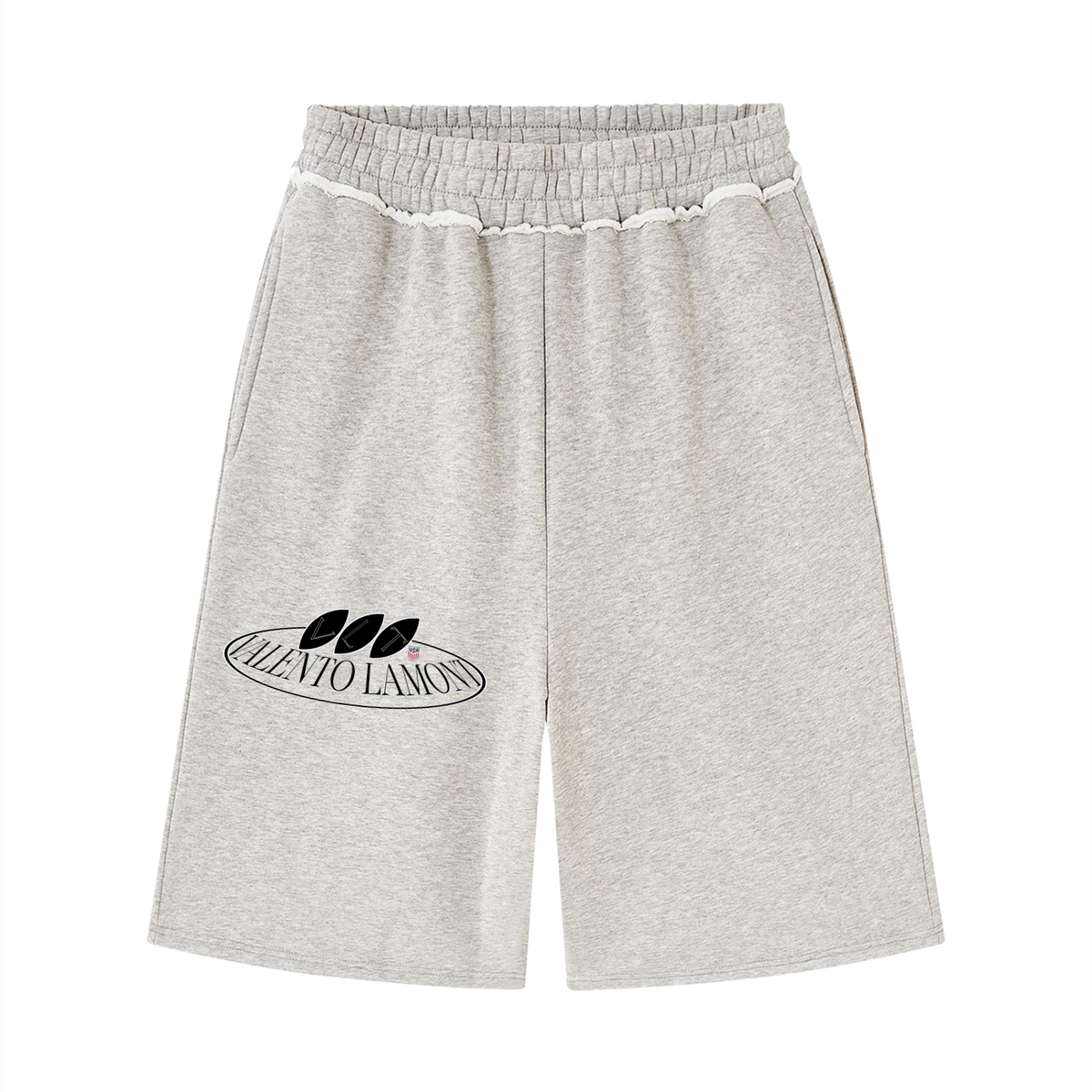 Unisex Raw Edge Fleece Shorts