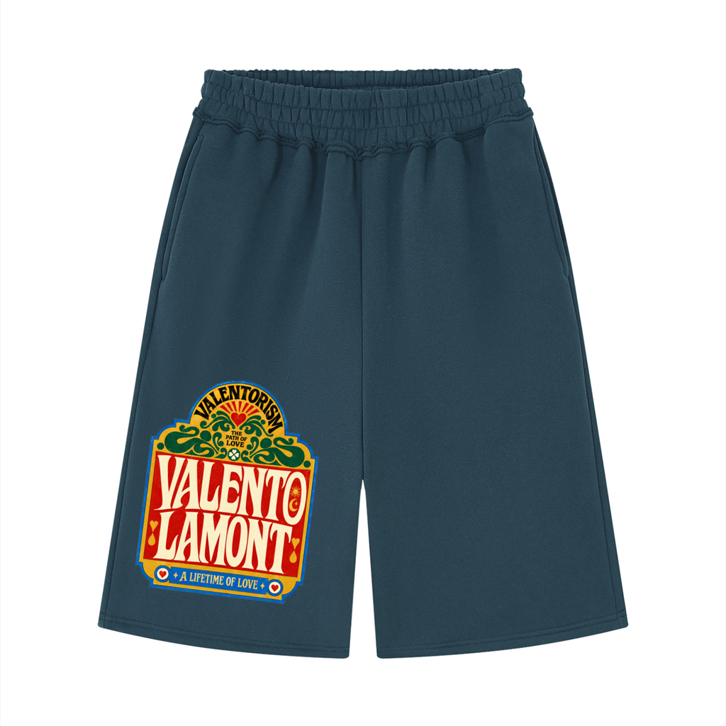Unisex Raw Edge Fleece Shorts