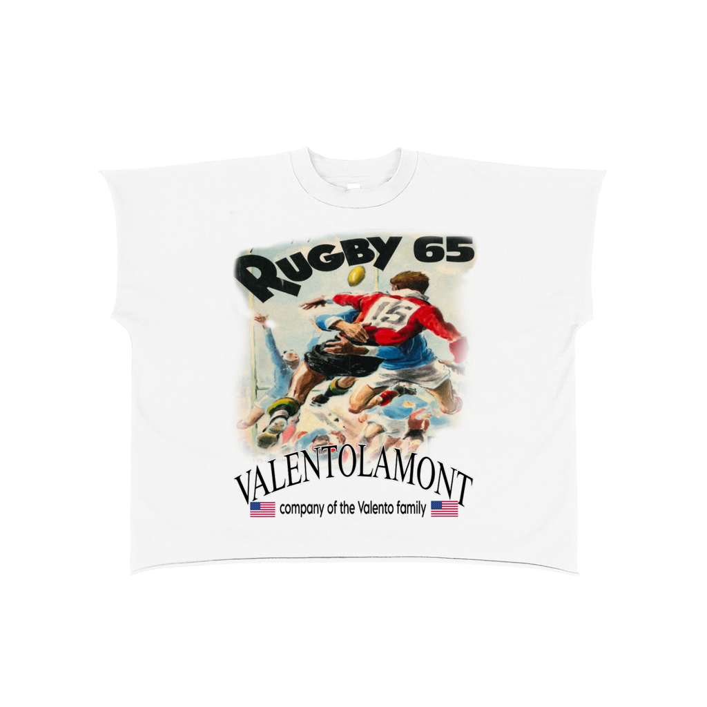 Raw Edge Boxy Non-Shrink T-Shirt