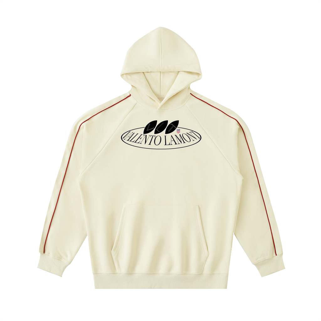 Contrast Piping Raglan Hoodie