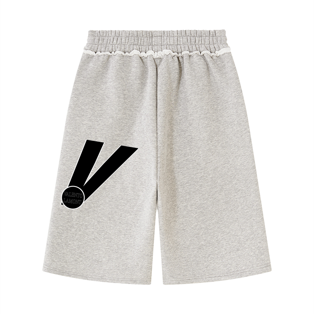 Unisex Raw Edge Fleece Shorts