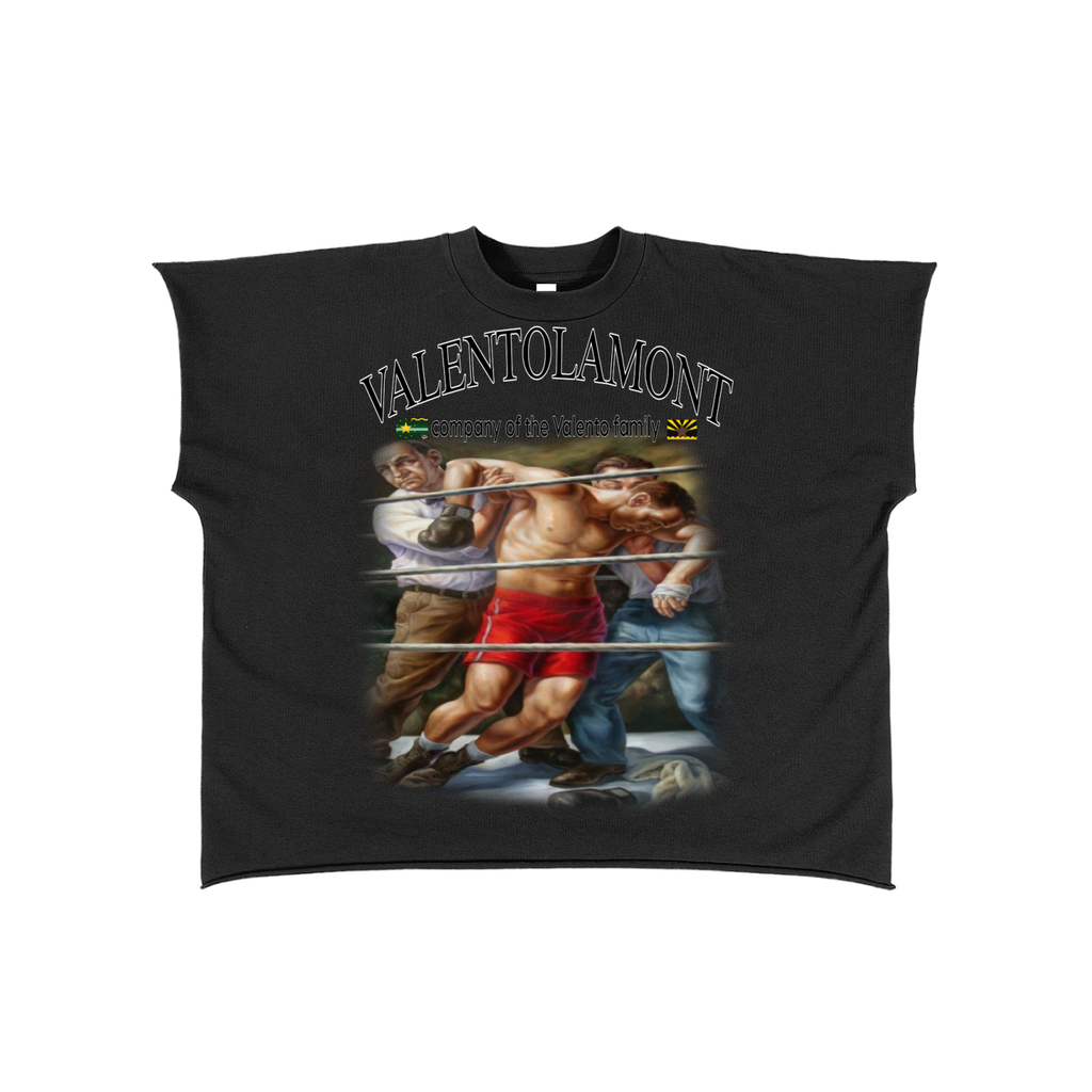 Raw Edge Boxy Non-Shrink T-Shirt