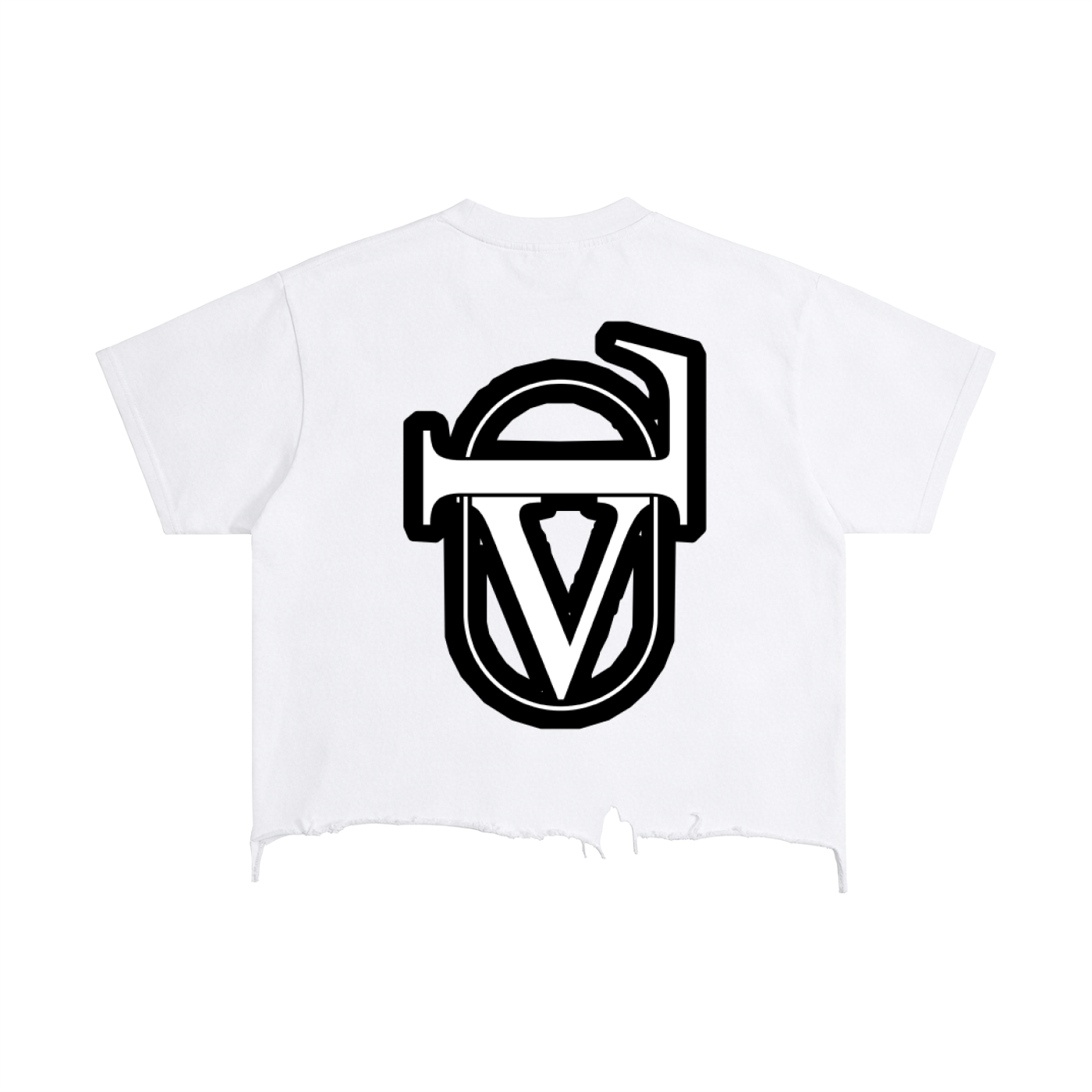 Vintage Wash Boxy Distressed Hem T-Shirt