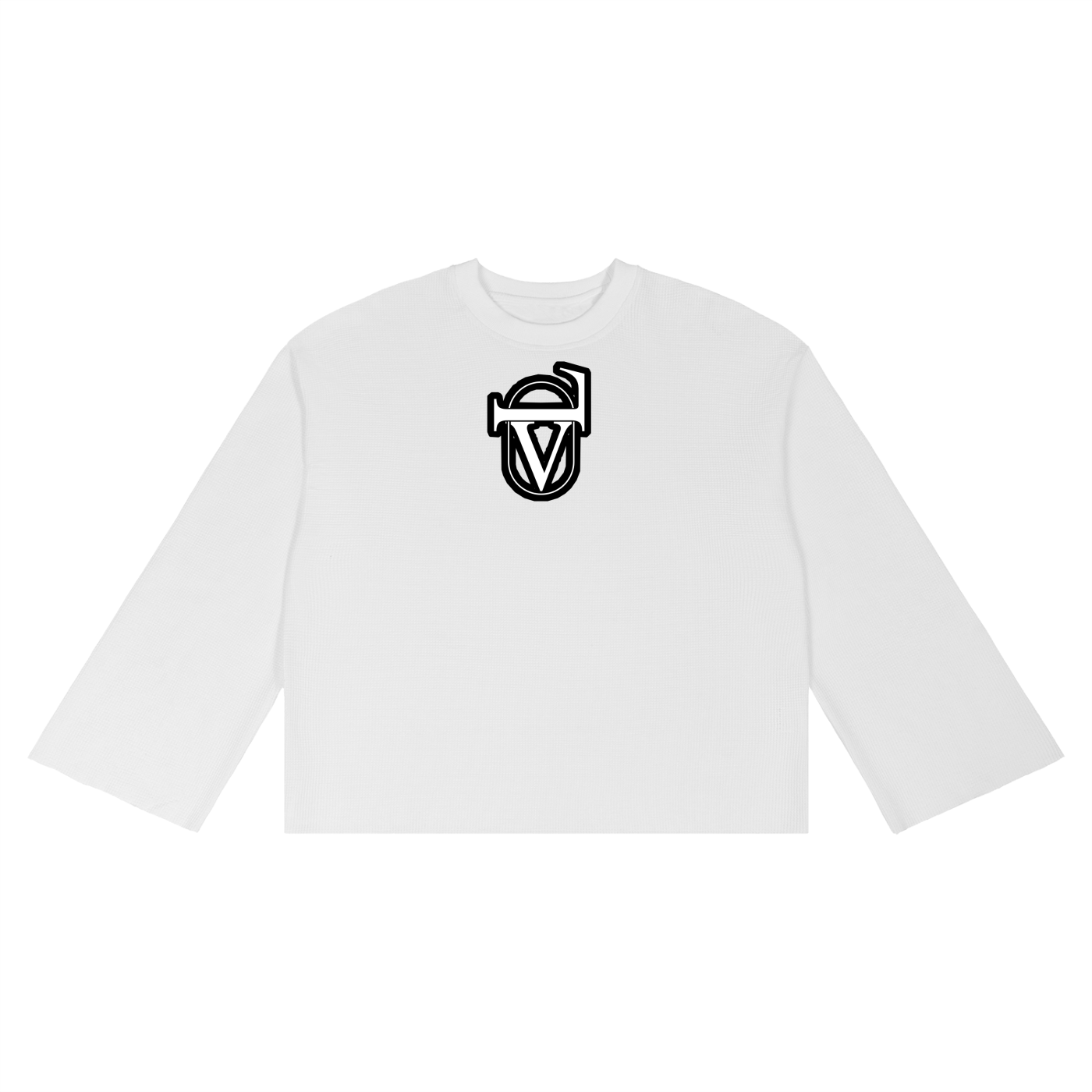 Unisex Waffle Raw Edge T-Shirt