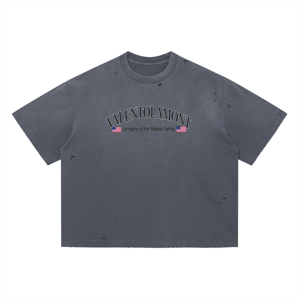 Vintage Washed Distressed Boxy Oversized T-Shirt
