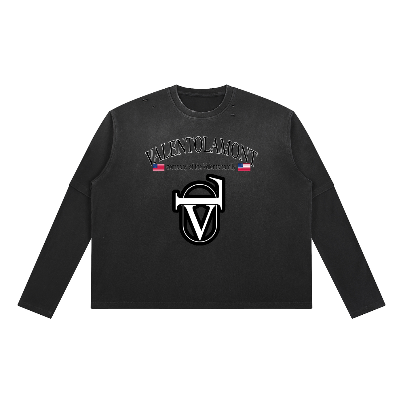 Unisex Vintage Wash Layered T-Shirt