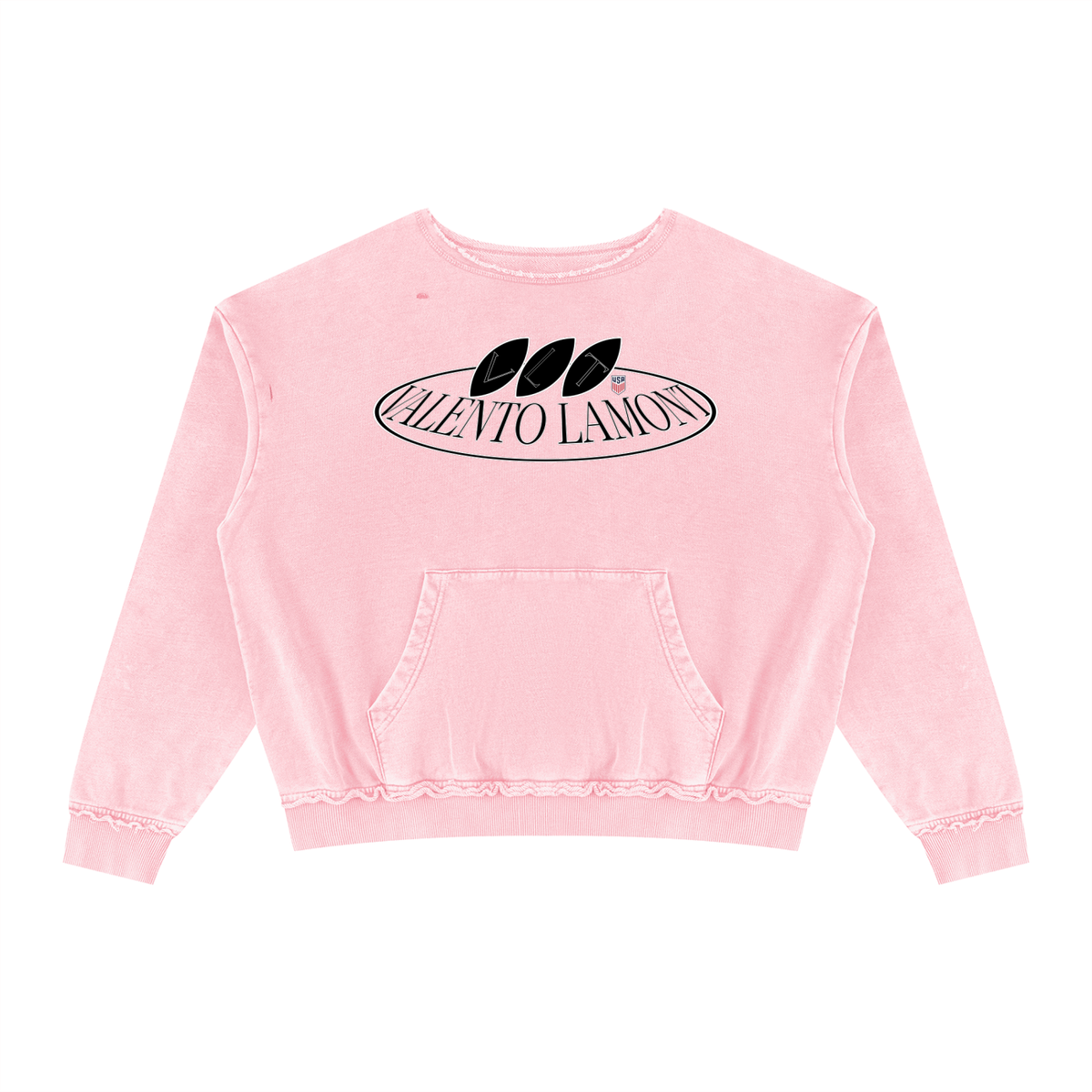 Unisex Raw Edge Crewneck Sweatshirt