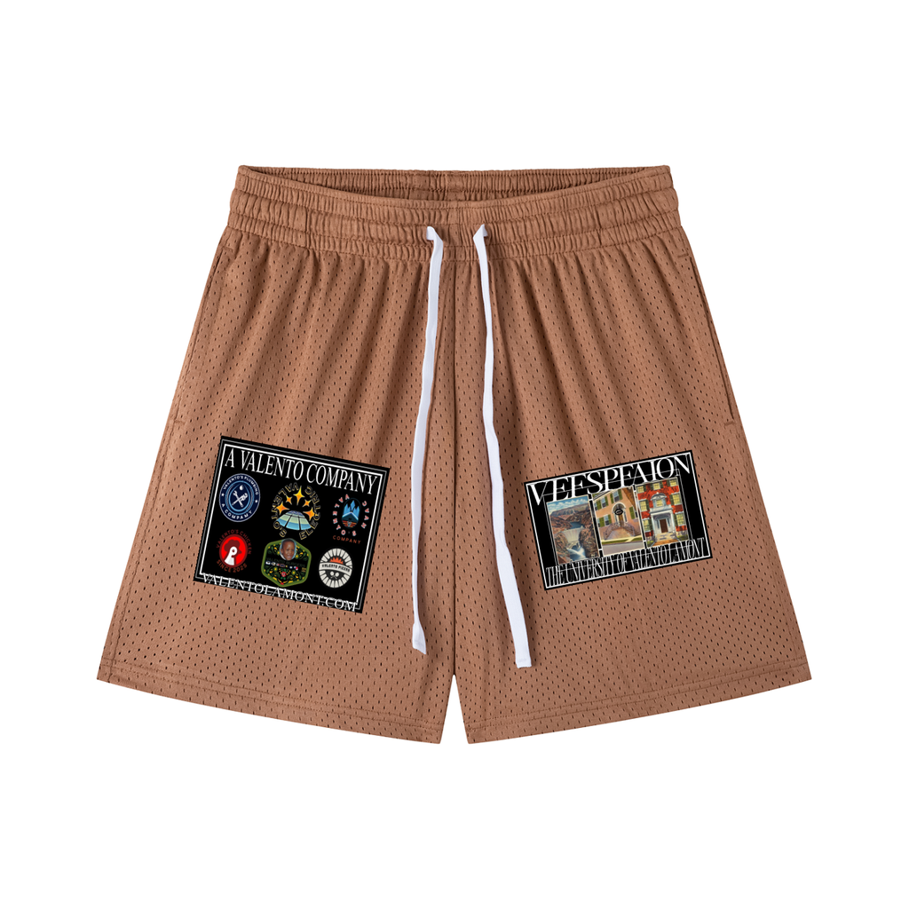 Mesh Drawstring Shorts