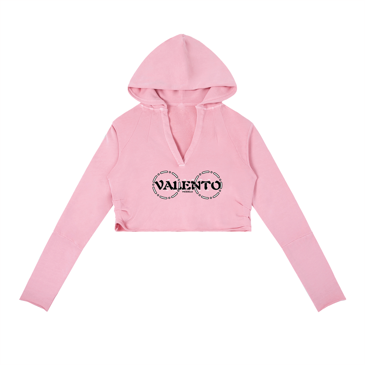 Vintage Washed Raw Edge Hoodie