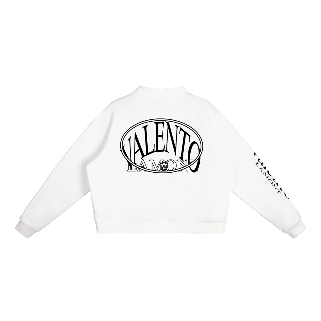 Essential Fleece Mock-Neck Crew Sweatshirt