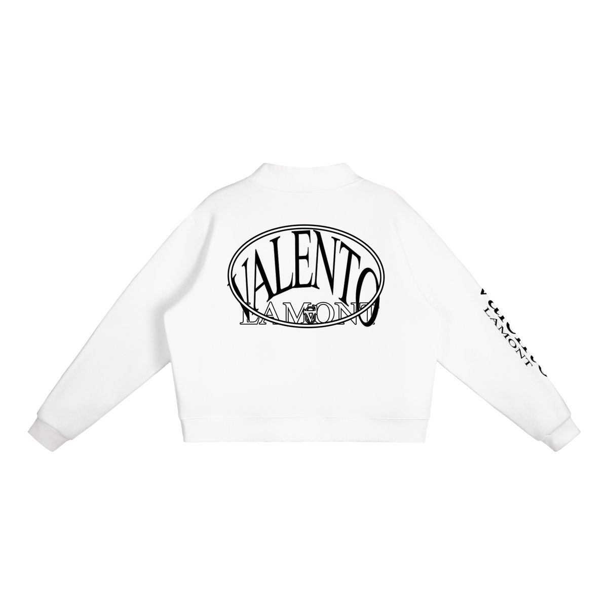 Essential Fleece Mock-Neck Crew Sweatshirt
