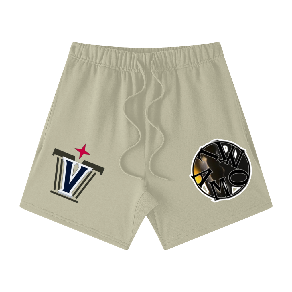 Unisex Earth Tone Loose Fit Cotton Shorts