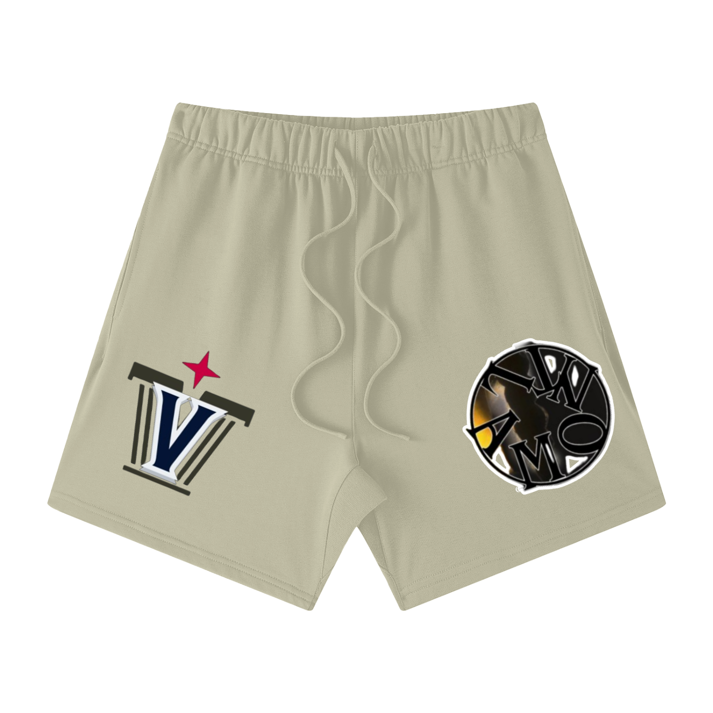 Unisex Earth Tone Loose Fit Cotton Shorts