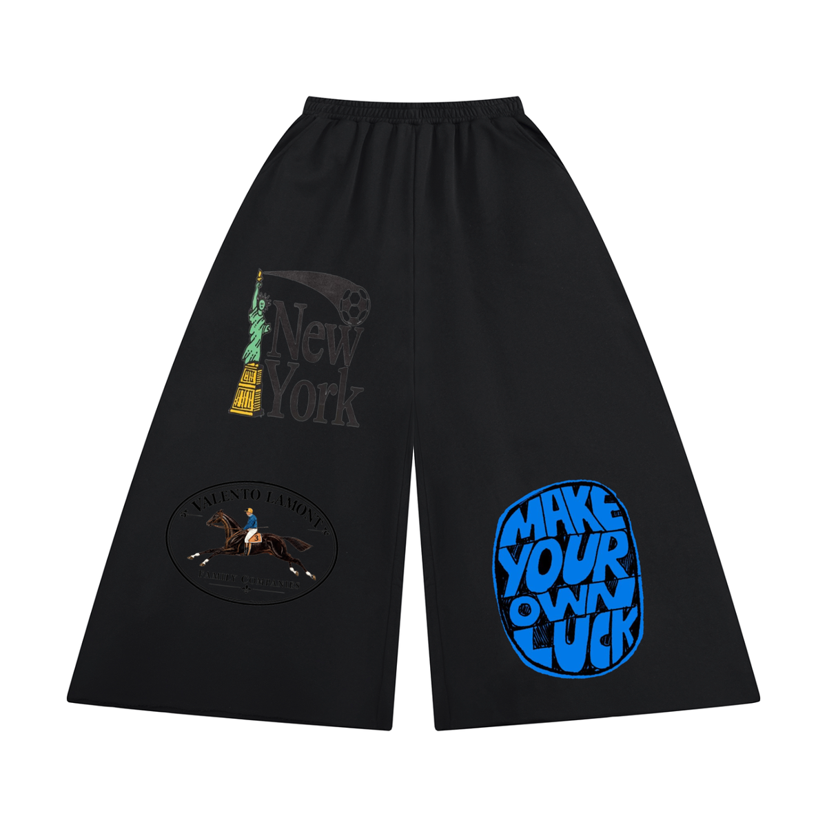 Women's Raw Edge Wide Leg Sweatpants