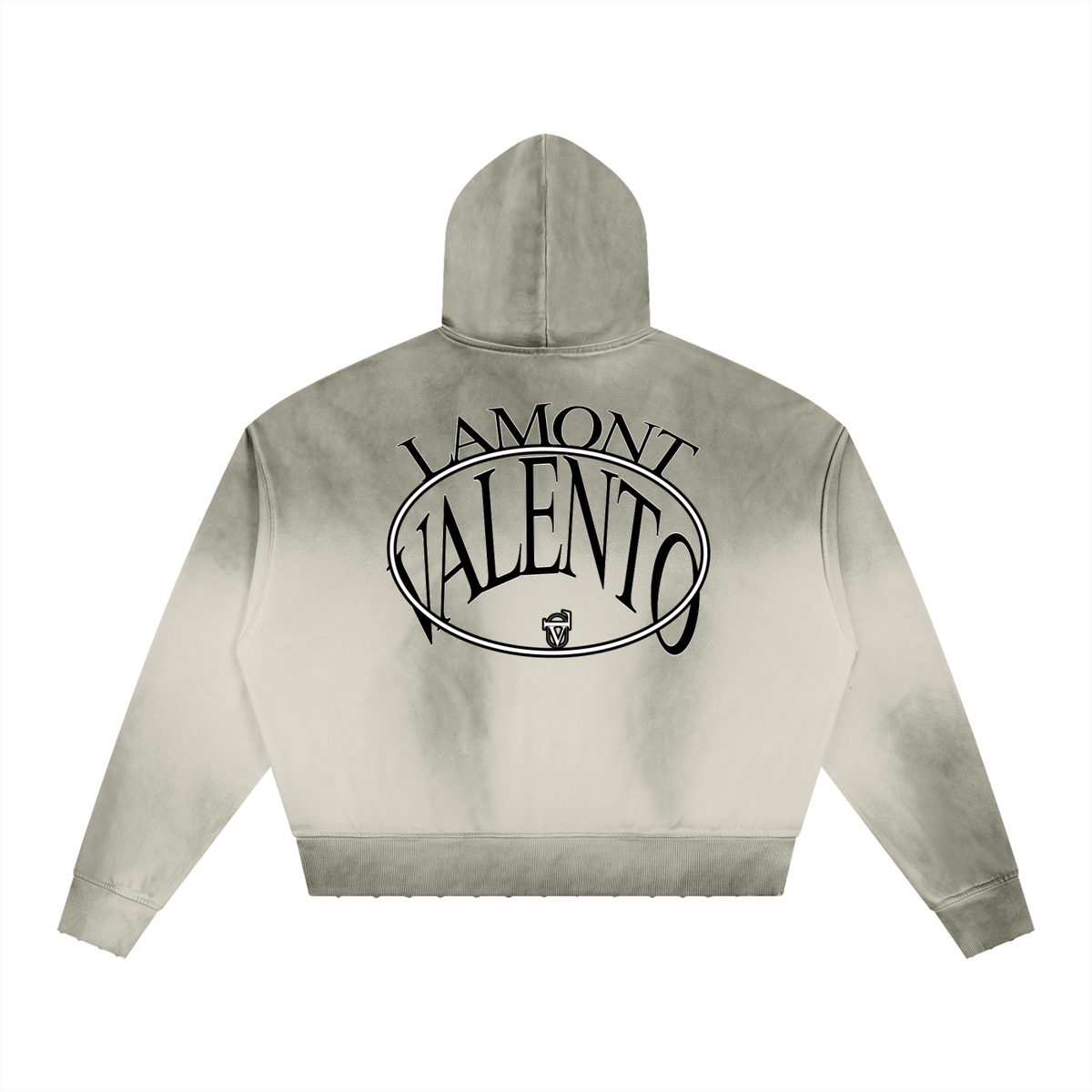 Unisex Sunfade Distressed Boxy Hoodie
