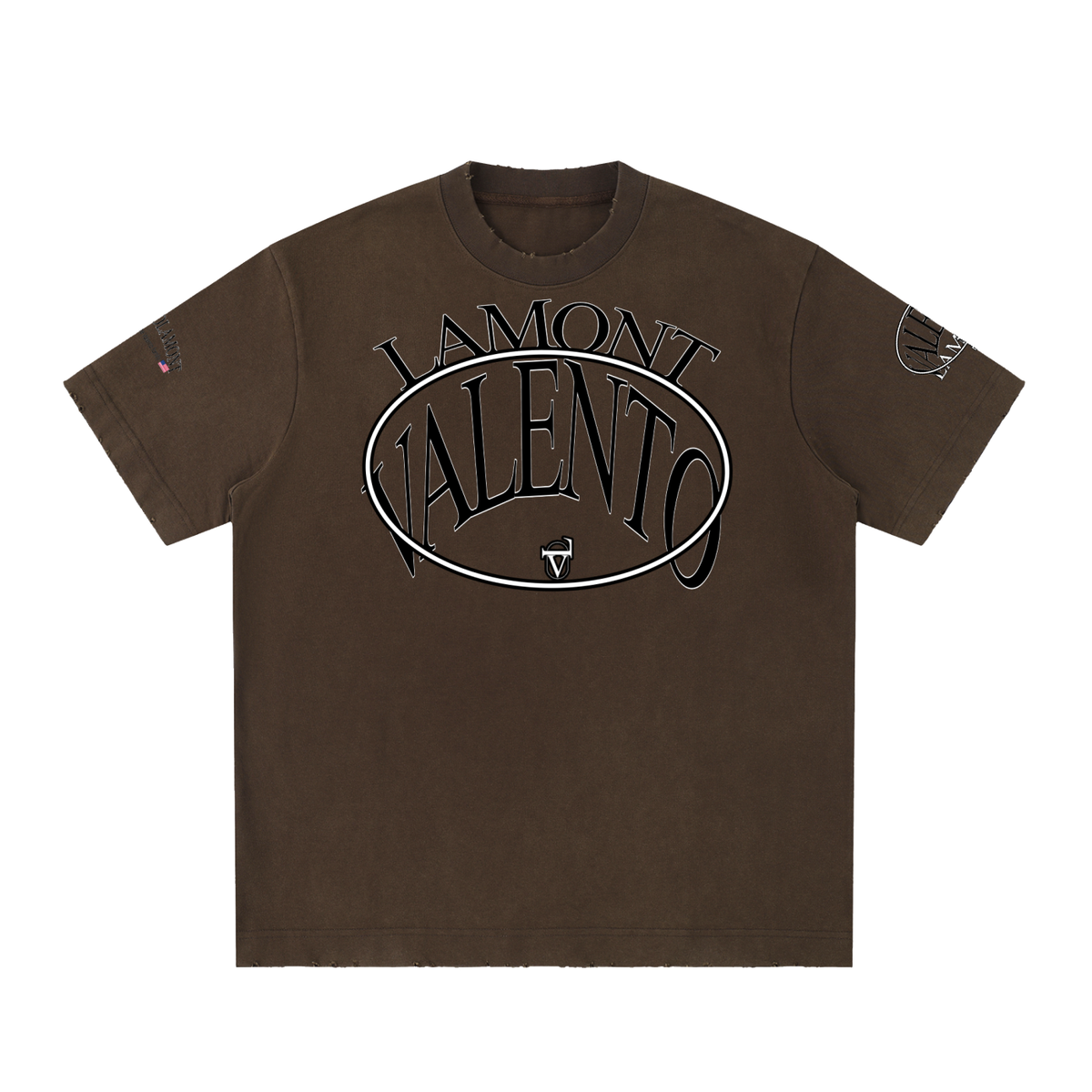 Heavyweight Vintage Washed Frayed T-Shirt