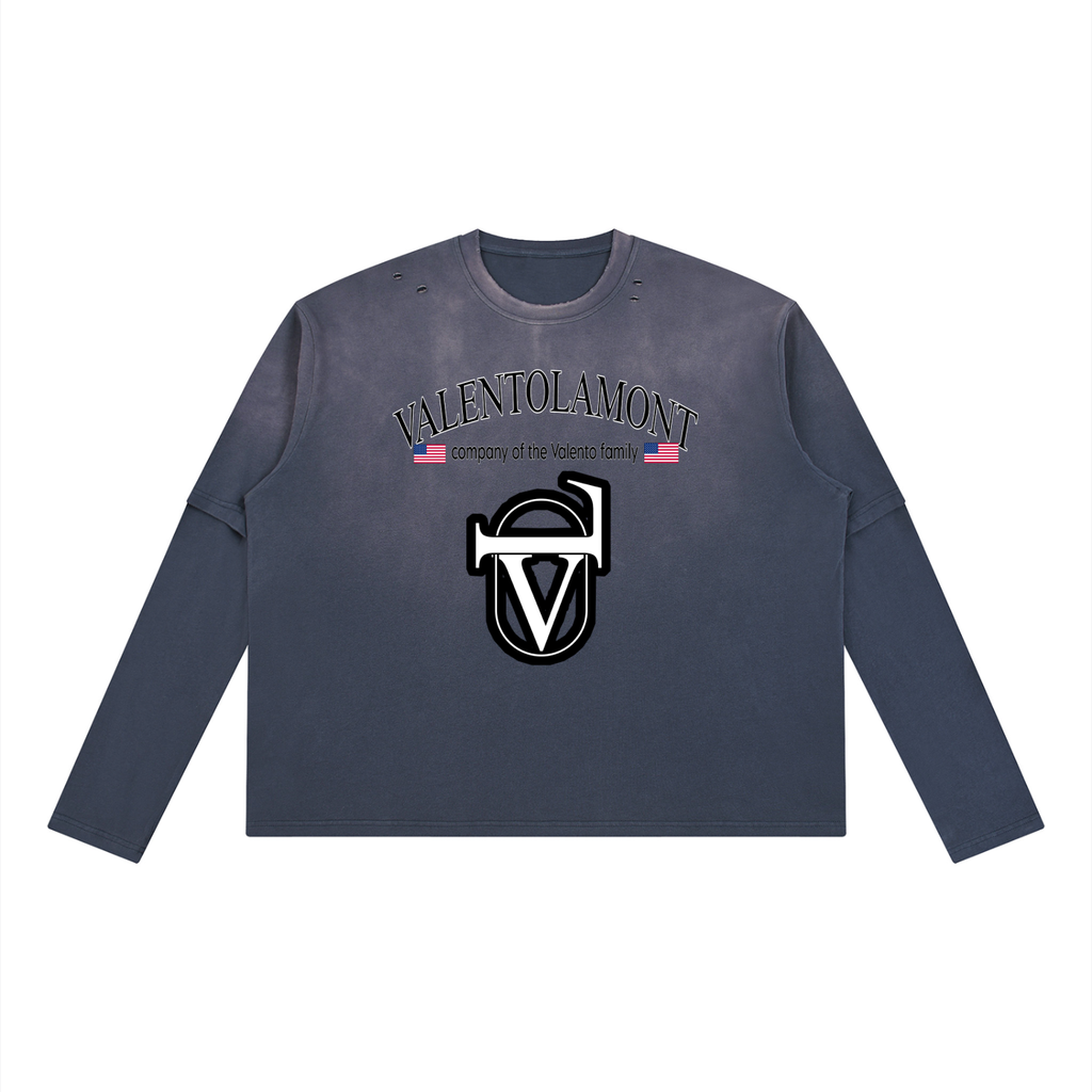 Unisex Vintage Wash Layered T-Shirt