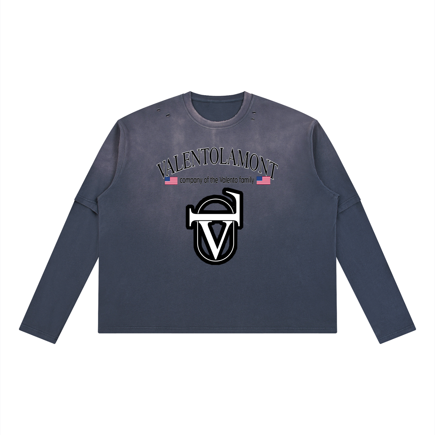 Unisex Vintage Wash Layered T-Shirt