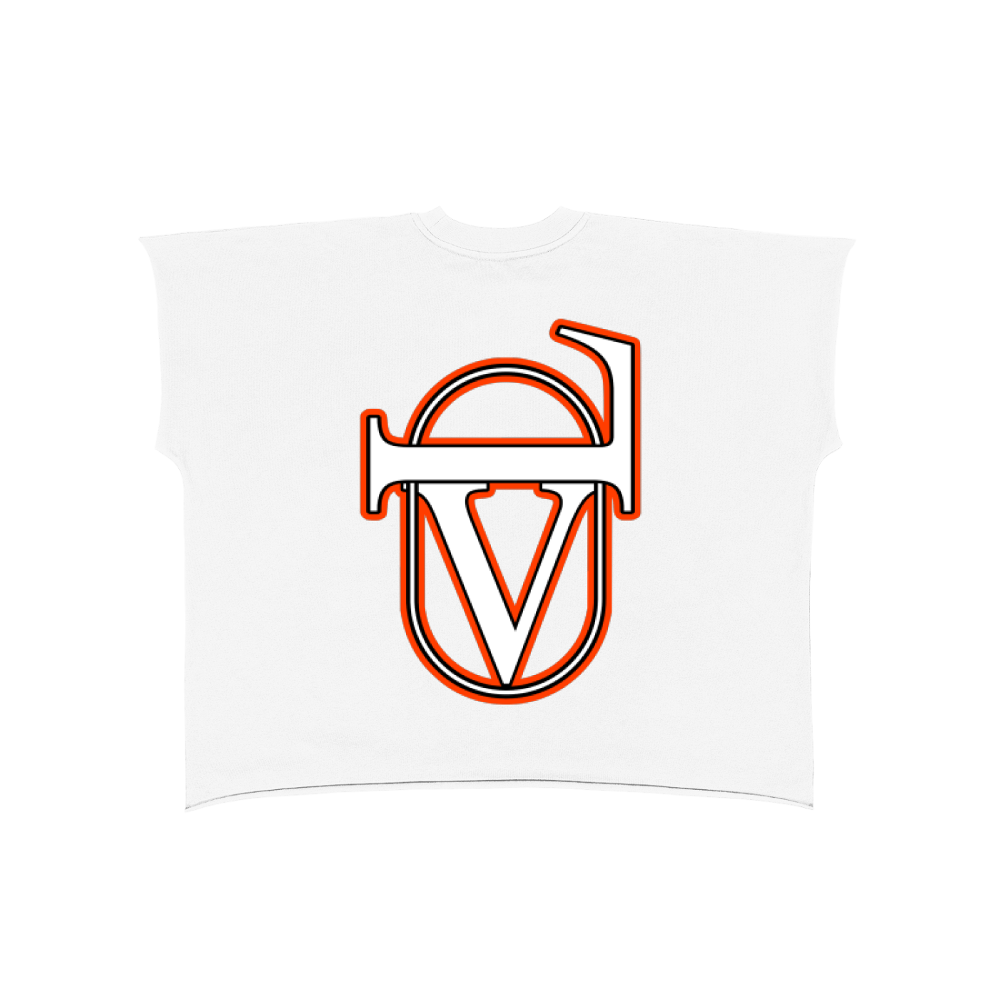 Raw Edge Boxy Non-Shrink T-Shirt