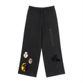 Fleece Drawstring Straight-Leg Sweatpants