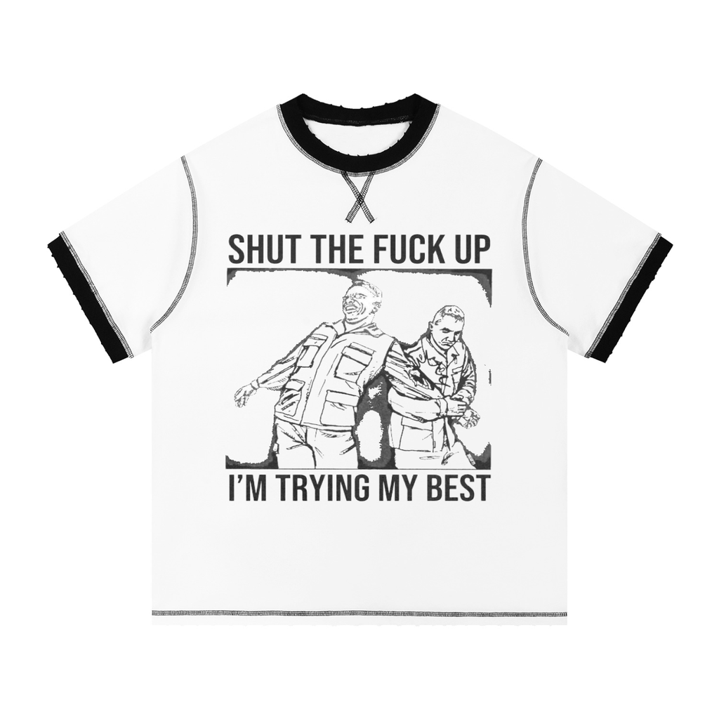 Unisex Contrast-Stitched Ringer T-Shirt