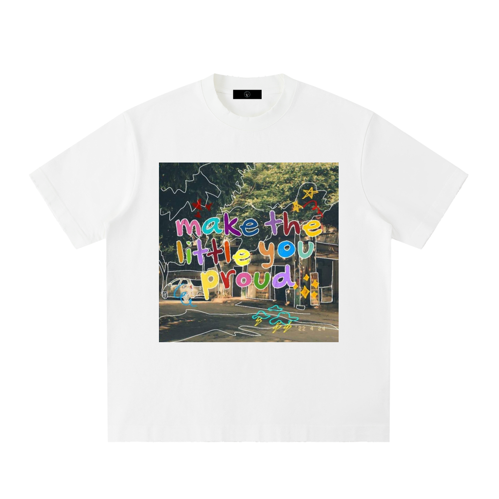 Heavyweight Vintage Washed Frayed T-Shirt