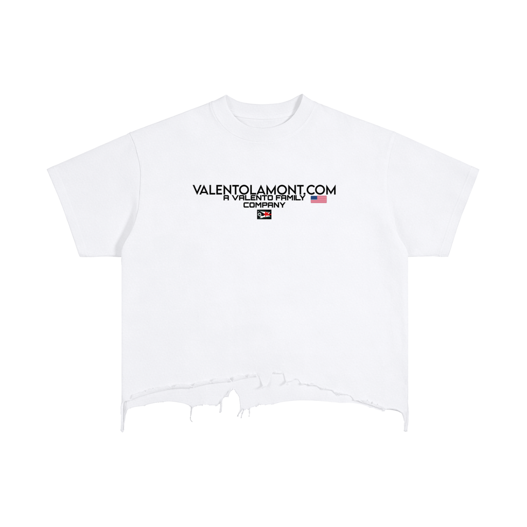 Vintage Wash Boxy Distressed Hem T-Shirt