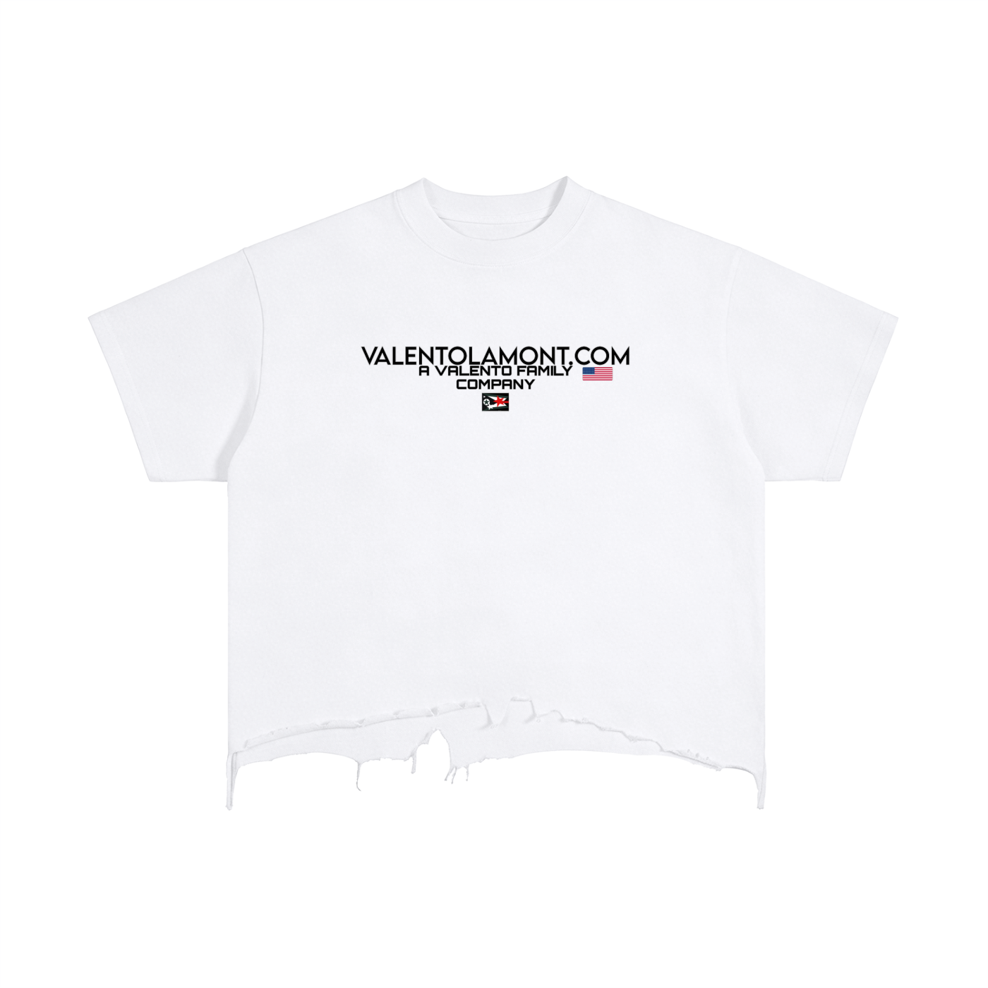 Vintage Wash Boxy Distressed Hem T-Shirt