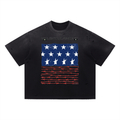 Vintage Washed Distressed Boxy Oversized T-Shirt