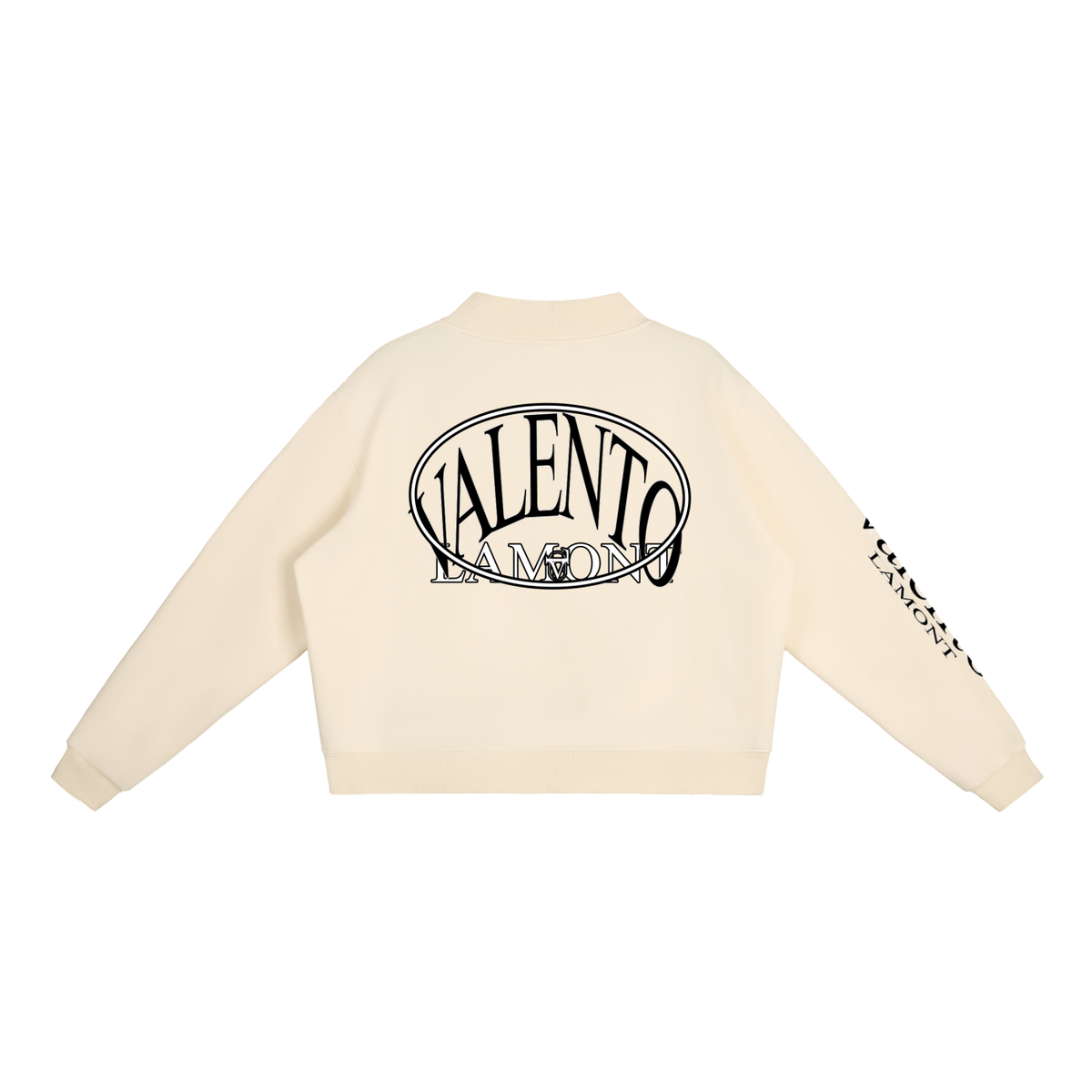 Essential Fleece Mock-Neck Crew Sweatshirt