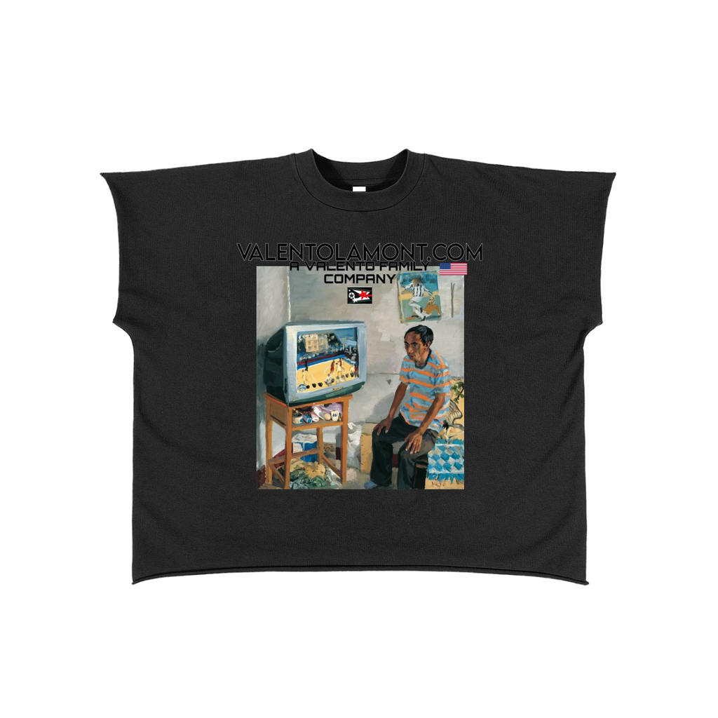 Raw Edge Boxy Non-Shrink T-Shirt