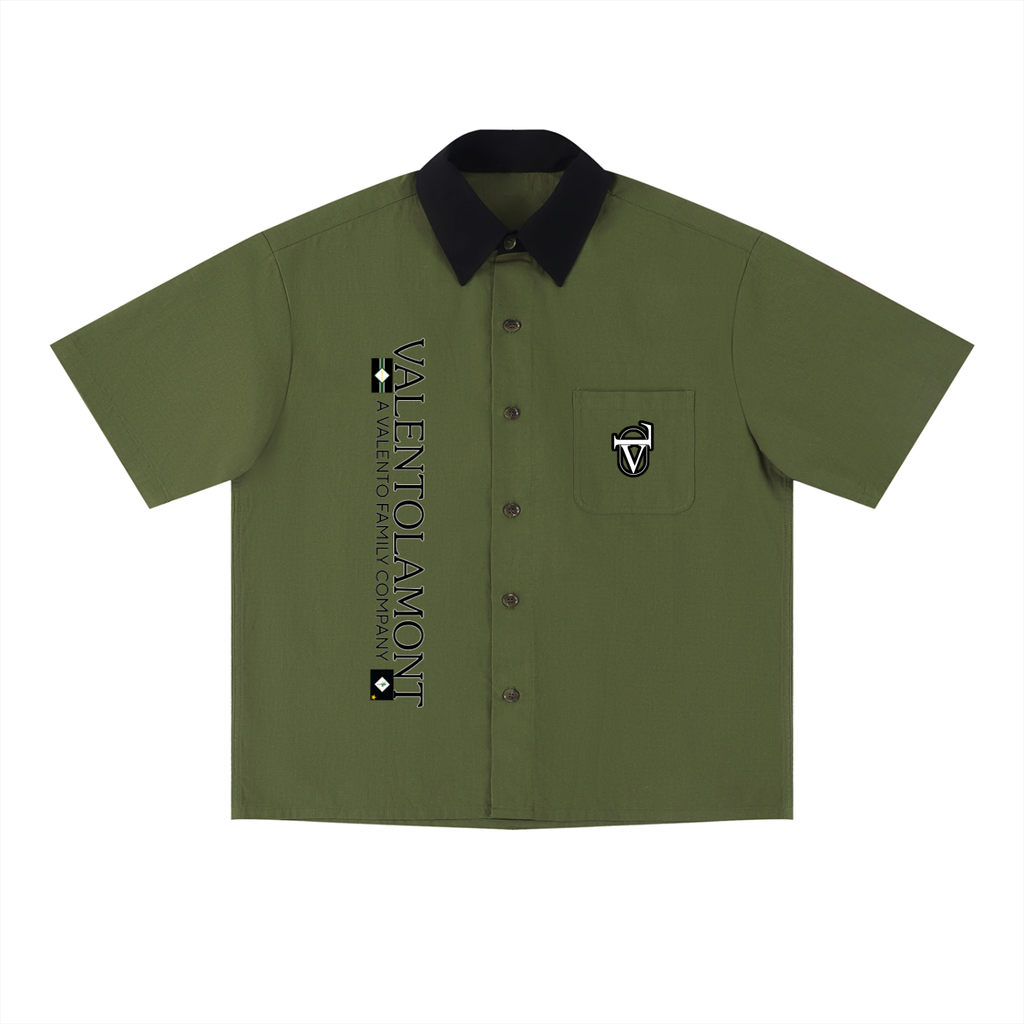 Unisex Color Block Short Sleeve Shirt