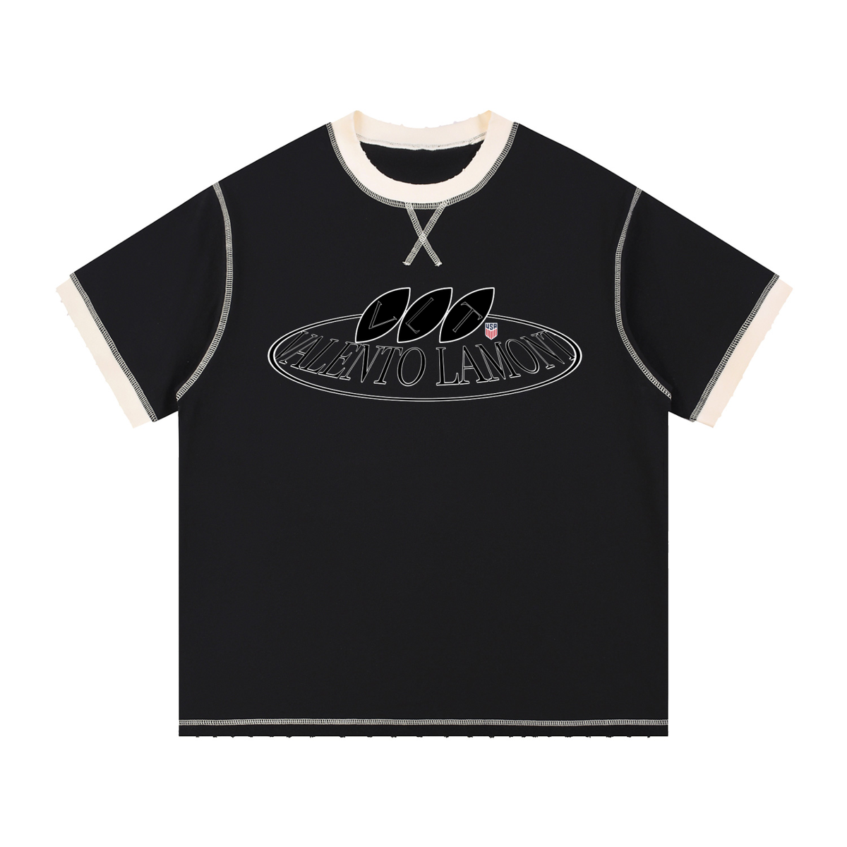 Unisex Contrast-Stitched Ringer T-Shirt