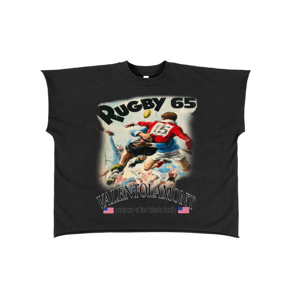 Raw Edge Boxy Non-Shrink T-Shirt