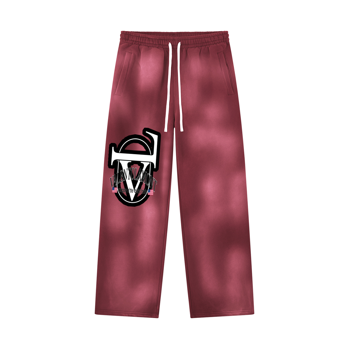 Unisex Sunfade Wide Leg Fleece Sweatpants