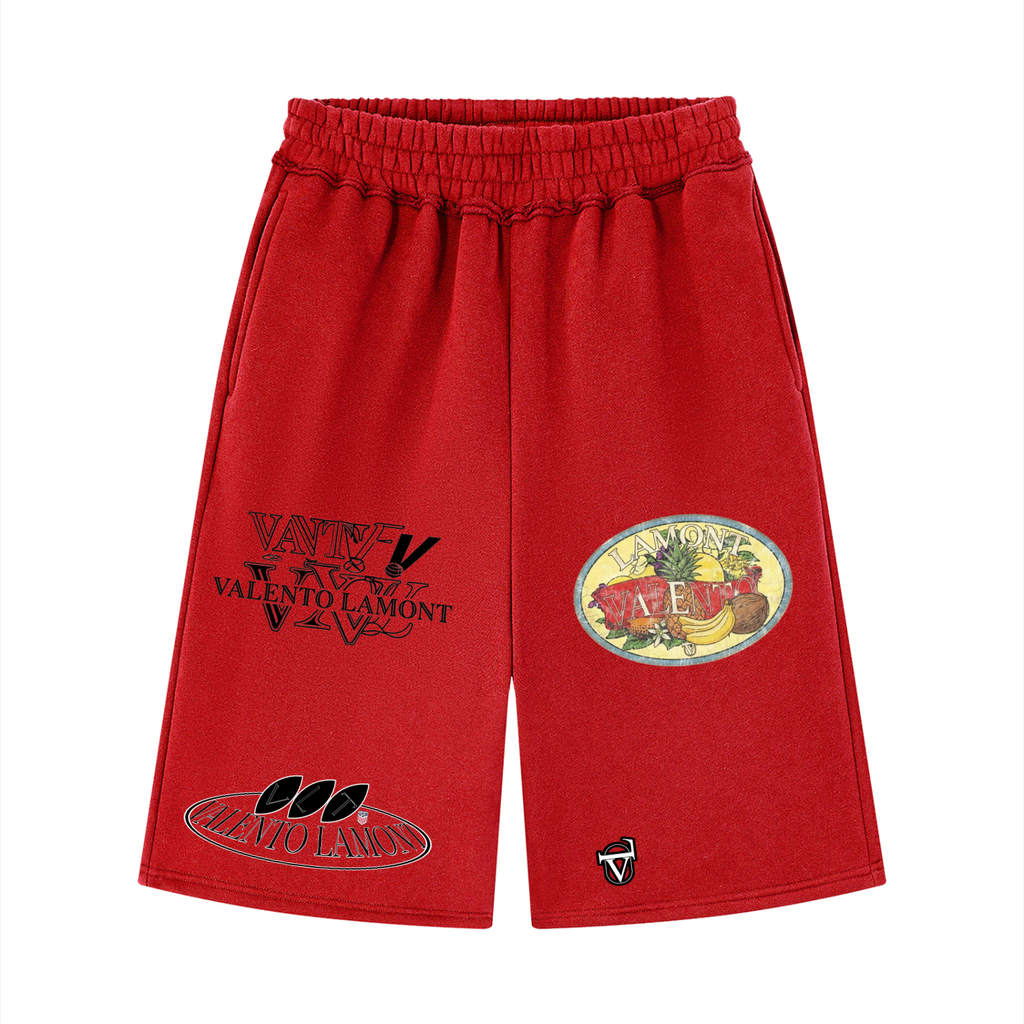 V  Raw Edge Fleece Shorts