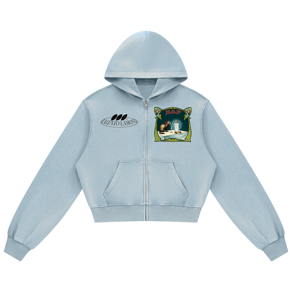 Women's Mineral Wash Full Zip Hoodie