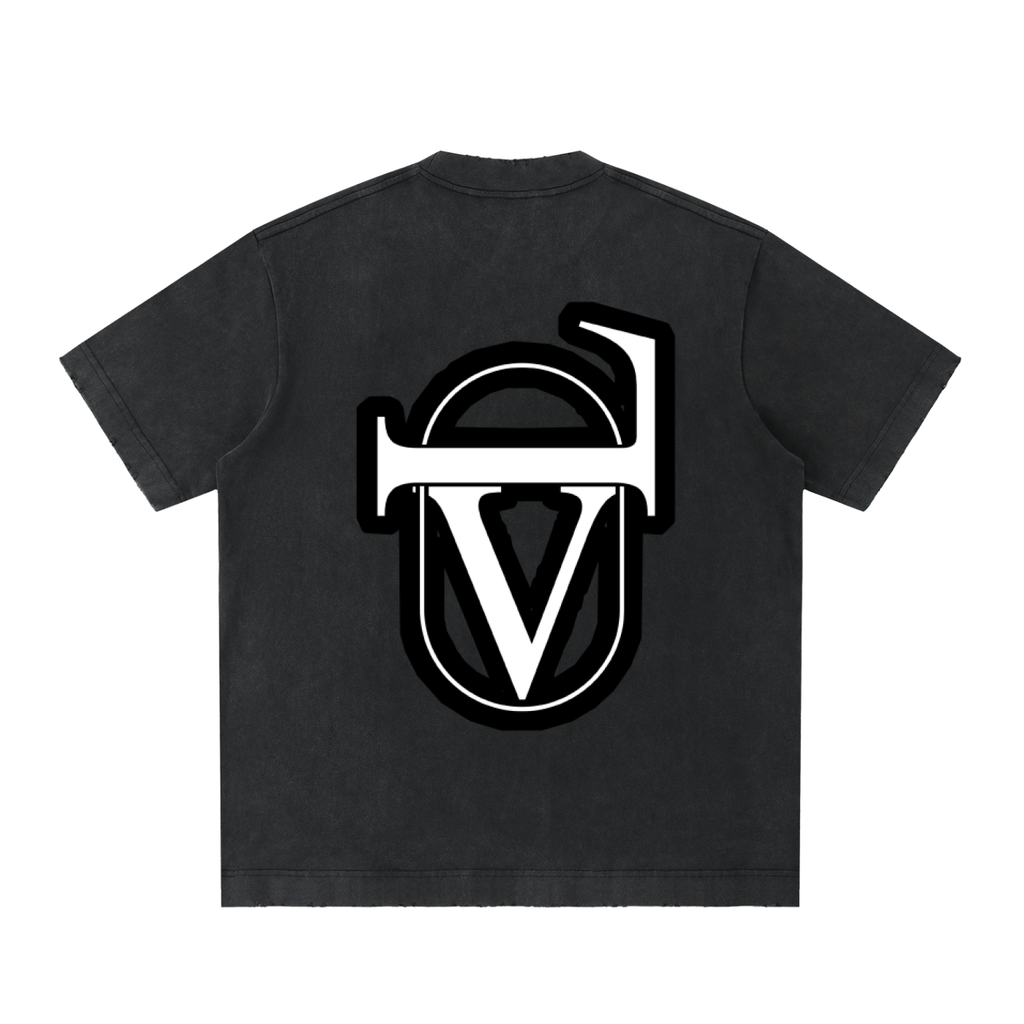 Heavyweight Vintage Washed Frayed T-Shirt