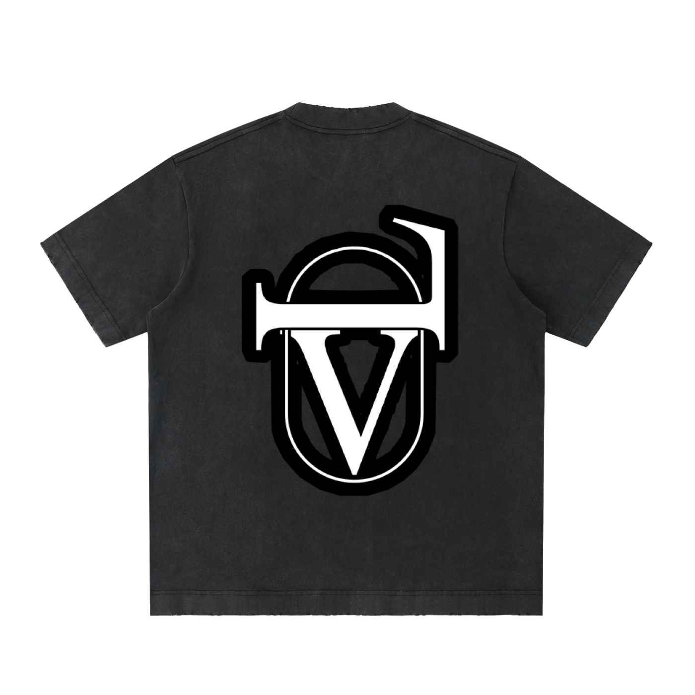 Heavyweight Vintage Washed Frayed T-Shirt