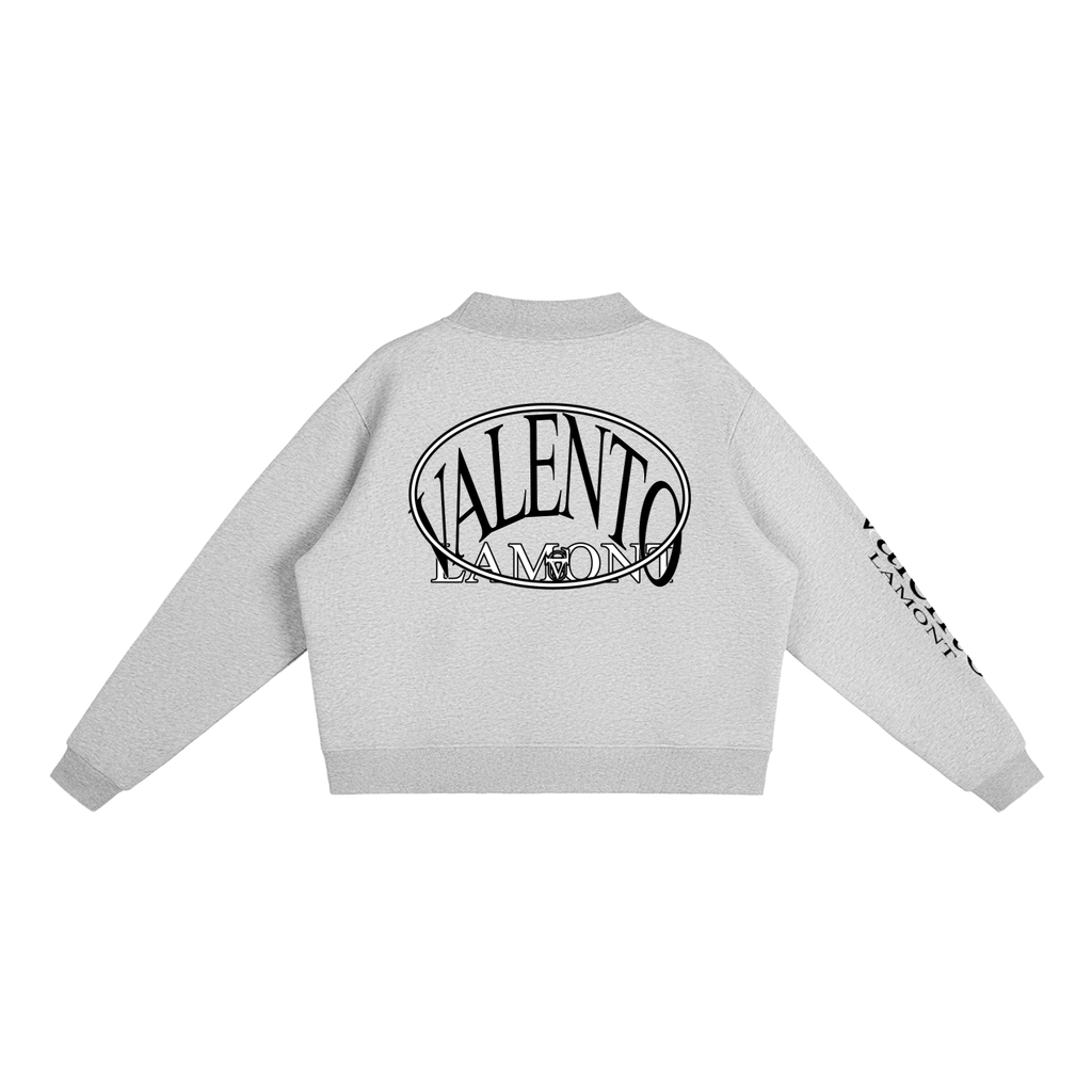 Essential Fleece Mock-Neck Crew Sweatshirt