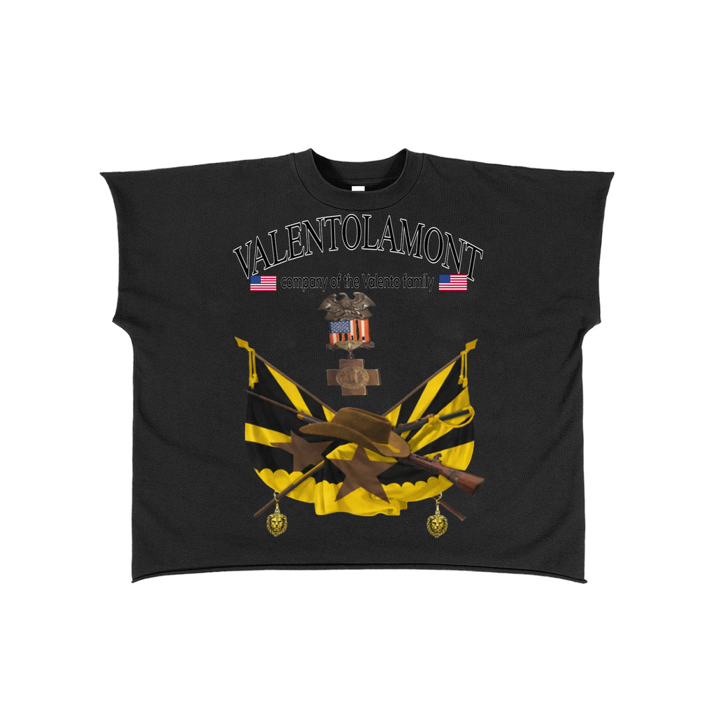 Raw Edge Boxy Non-Shrink T-Shirt