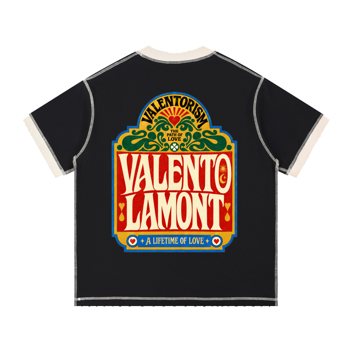 Unisex Contrast-Stitched Ringer T-Shirt